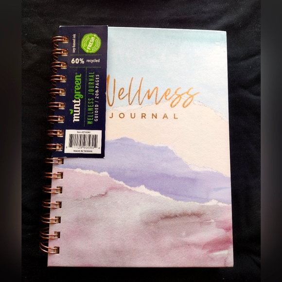 Other - Mindgreen Wellness Journal - Pastel Watercolor Spiral Notebook